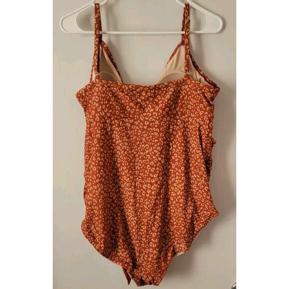 Isabel Maternity One Piece Swimsuit Sz. 2 XL Adjustable Straps - Picture 2 of 9